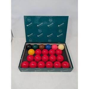 Belgian Aramith Premier Snooker Balls 2 1/4 inch - No Numbers-Excellent